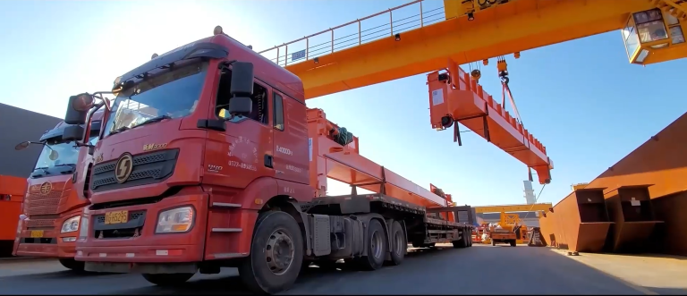 Novo guindaste de viga dupla chinês, melhor exportador chinês